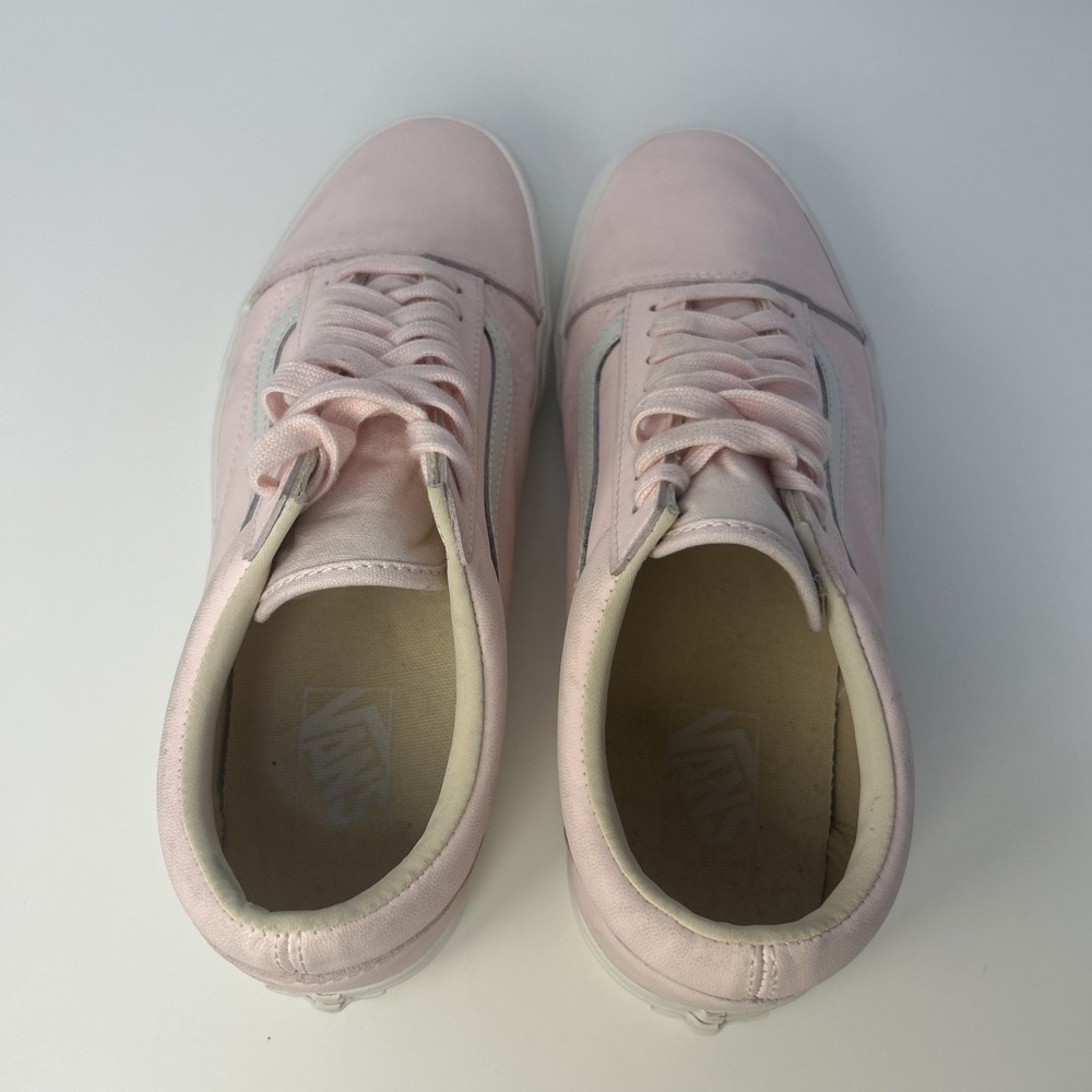 Vans Old Skool Vansbuck Heavenly Pink‎ Monochrome Sneakers - Women's Size 8.5 - Picture 6 of 9